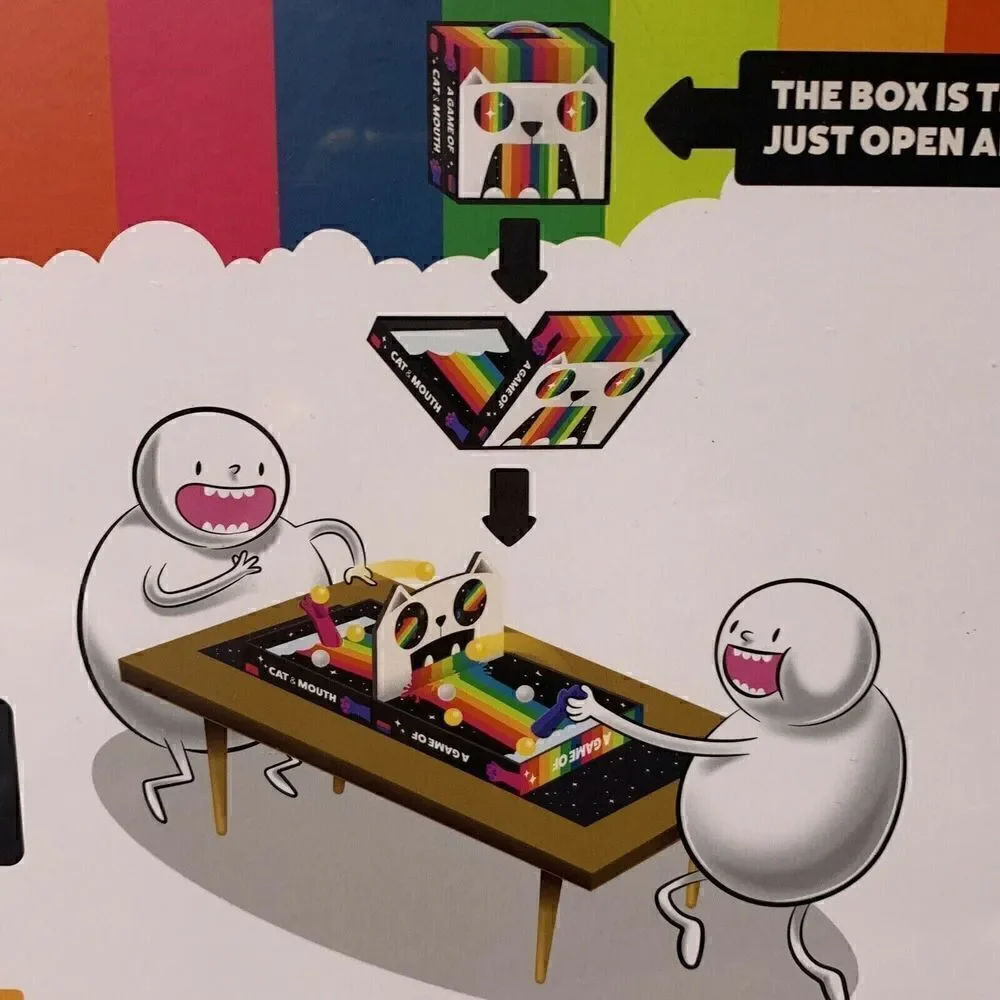 A Game of Cat & Mouth Board Pinball Game